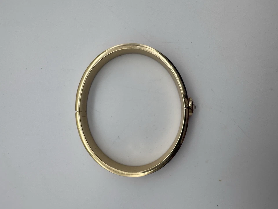 Brazalete Brazalete Henri Bendel Rojo Rosa Cristal Dorado Moda Foto 3 de 4