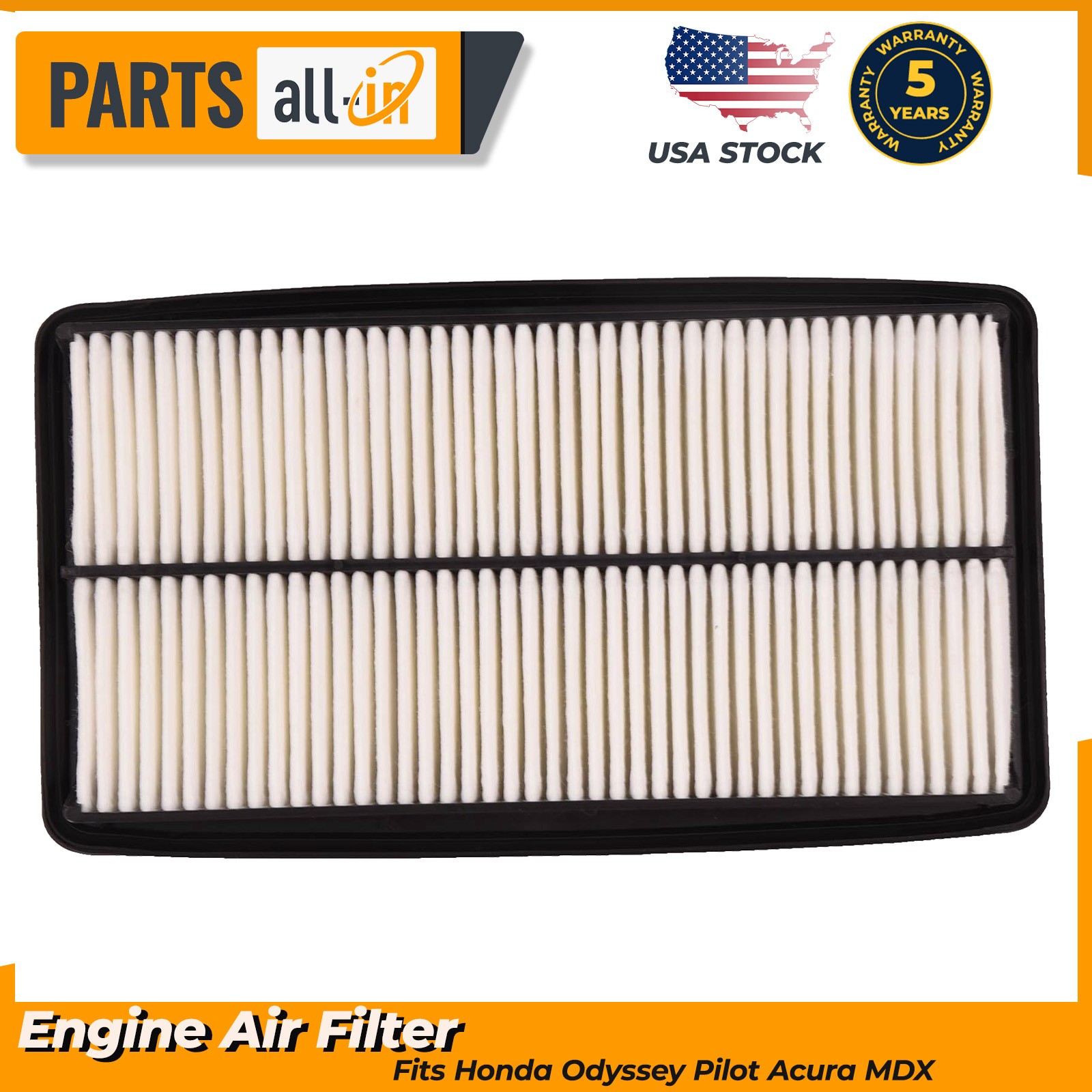 17220-RGL-A00 Engine Air Filter Element Fits Honda Odyssey Pilot Acura MDX