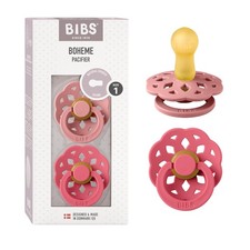 Pacifiers 0-6 Months Boheme Collection 2-Pack BPA-Free Round Nipple Mad...