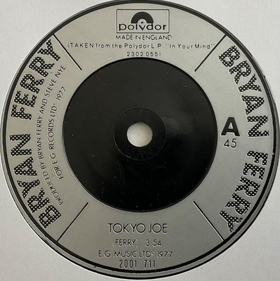 Bryan Ferry - Tokyo Joe - 7  Vinyl Single