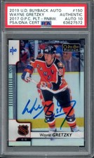 Wayne Gretzky 2019 Upper Deck Buyback Auto 10 2017 O-Pee-Chee Platinum PSA /10