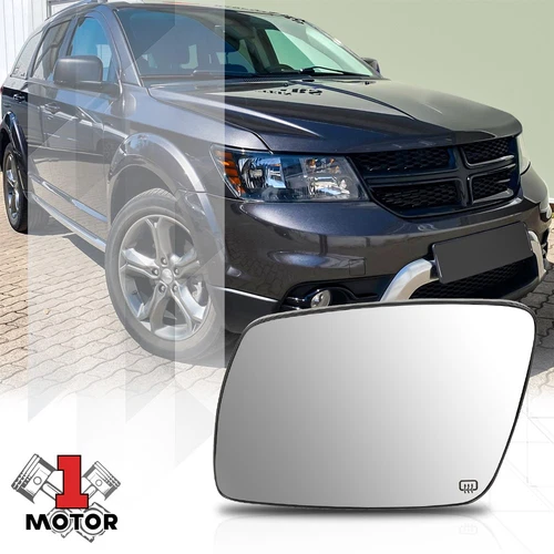 [Left] LH Driver Side Mirror Glass Lens OE Style with Heated for 09-18 Journey