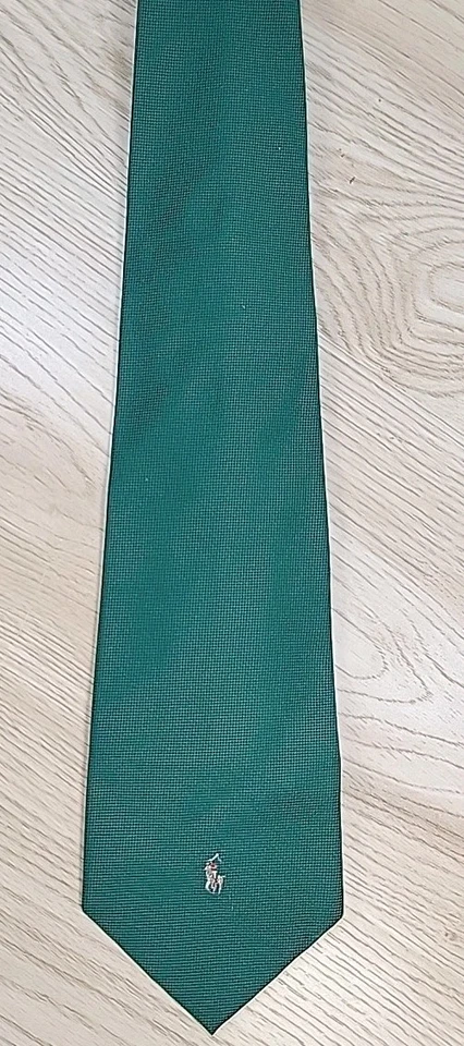Lote de 3 Corbatas Polo Ralph Lauren 100% Seda Hechas en EE. UU. Logo de Poni De Colección Foto 2 de 4