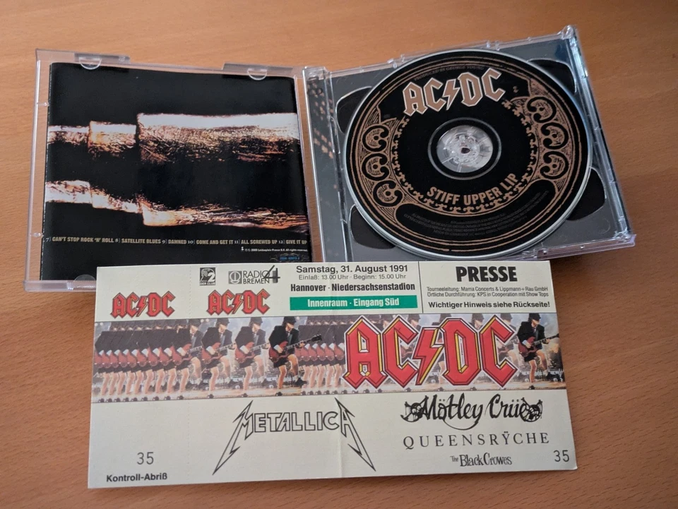 AC/DC » STIFF UPPER LIP SPECIAL LTD EDIT/BONFIRE US PROMO & PRESS TICKET '91 !!! - Bild 3 von 4