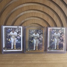 Topps Update Gold Jersey number /50 Eric Haase Milwaukee Brewers 3-Card Lot.  