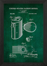 45 Gun Powder Keg Patent Framed Wall Art Poster Canvas Print Picture