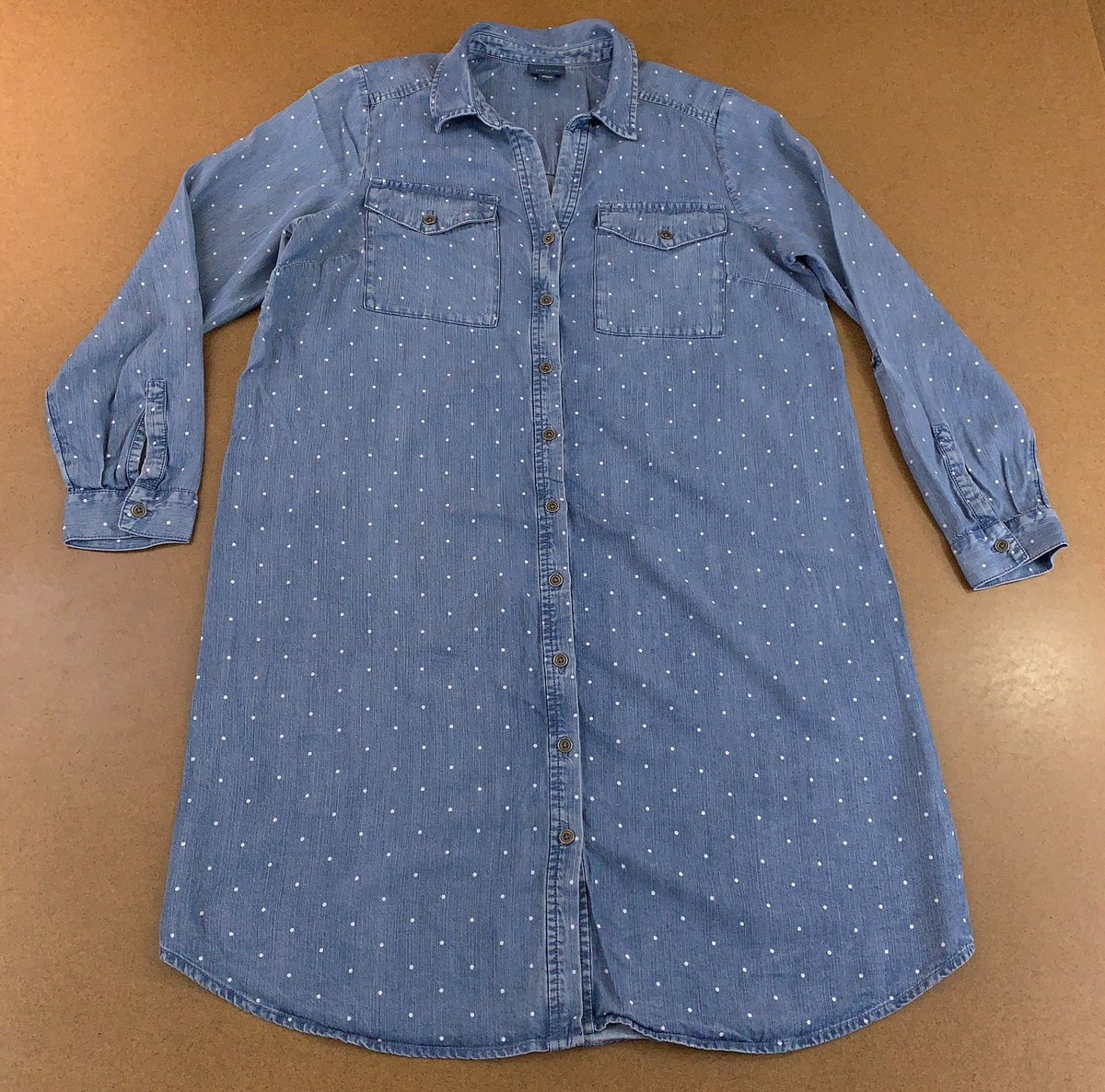 j jill denim shirt dress pocket denim shirt dress