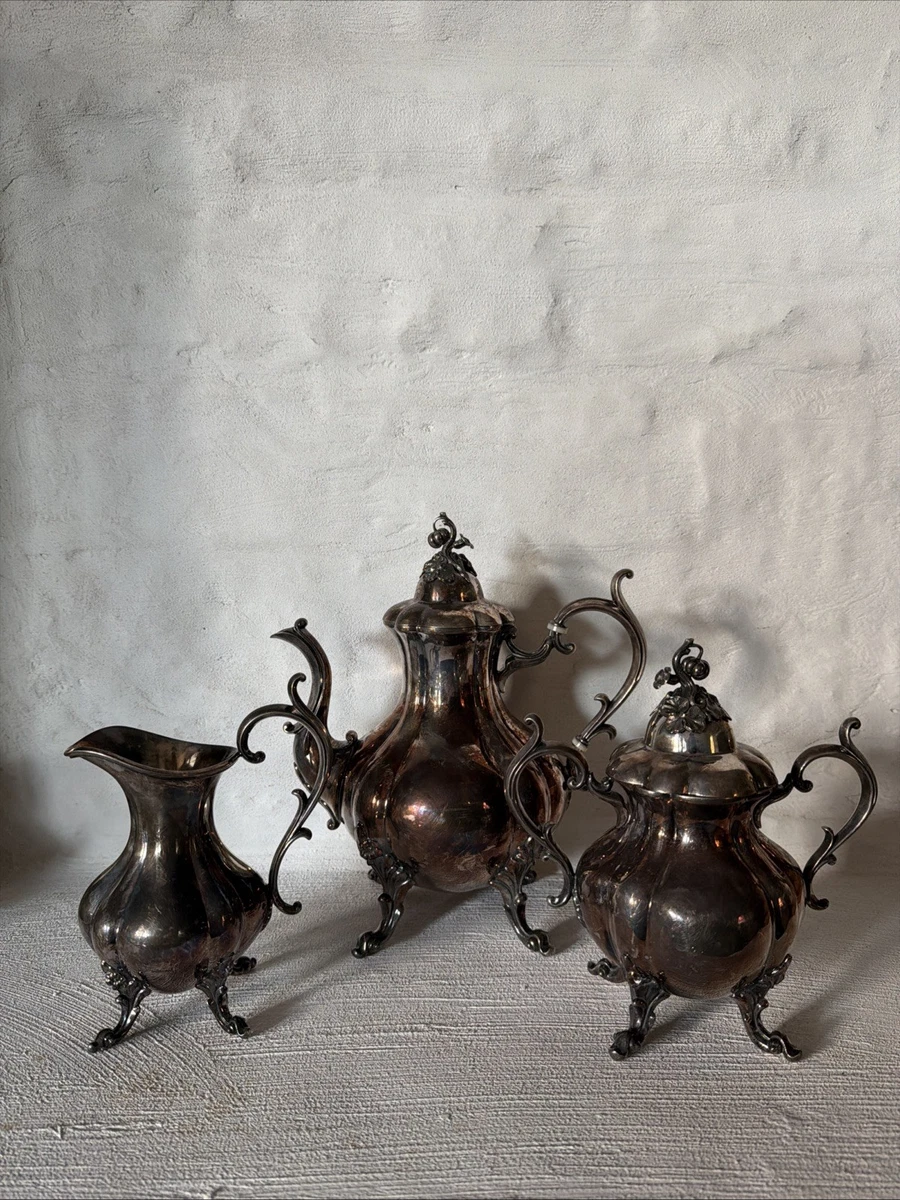 Reed & Barton Winthrop Antique US Silver-Plated Teapots, Coffee