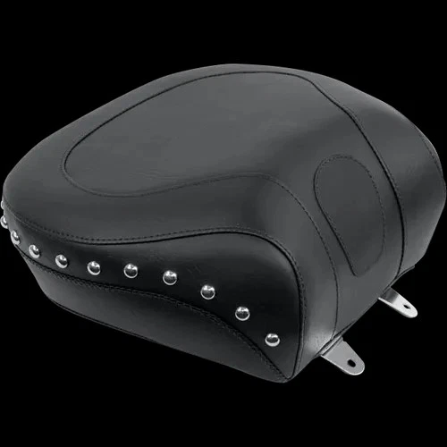 Assento de passageiro Mustang preto cravejado largo touring Heritage Softail 2000-2006 - Imagem 3 de 4