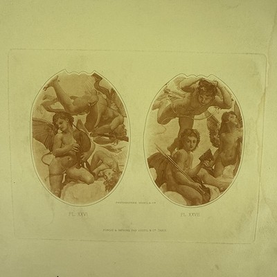 Sepia Engraving -Mythologie Opera Decor 1870