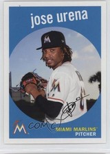 2018 Topps Archives 1959 Design Blue /25 Jose Urena #48 13aw