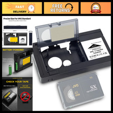 Motorized VHS-C to VHS Converter Adapter for 12mm Tapes - Video Tape Transfer