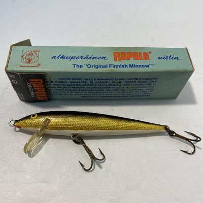 Rapala Original Floating 9 G Fishing Lure 3-1/2'' Long Gold Finland