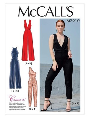 McCall Pattern Create It Women's Close Fitting Pull-On Jumpsuit, Sizes 6-14 S...