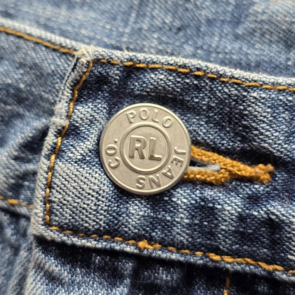 Vintage Y2K Ralph Lauren Polo Jeans Company womens denim shorts size 14 - Image 2 of 4