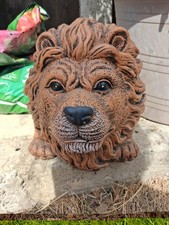 Lion Plant Pot , Clay And Heavy