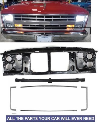 Radiator Support Grille Trim Valance For 1983-1986 Chevrolet C10 GMC C1500 K1500