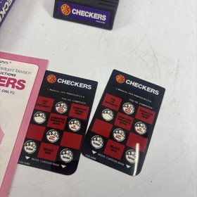 Checkers Intellivision Game Complete in Box CIB Very Good Condition