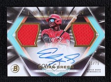 2023 Bowman Inception Dual Relics 5/75 Elijah Green #IADR-EG Auto 10w8