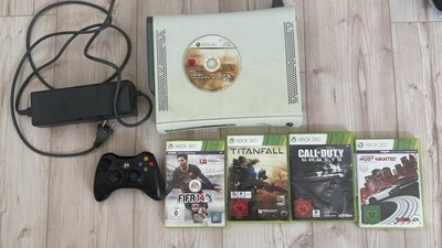 Microsoft Xbox 360 Konsole inkl. Netzteil (lauter), Controller & Spielepaket
