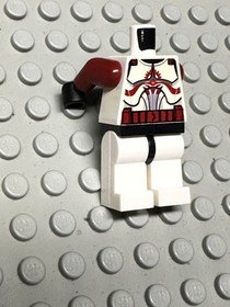 (L-2) LEGO&reg; Star Wars Minifigure Commander Fox No Helmet from 7681 sw0202a