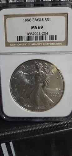 1986-2005 American Silver Eagle 20-pc Set NGC MS69 (NGC Box)