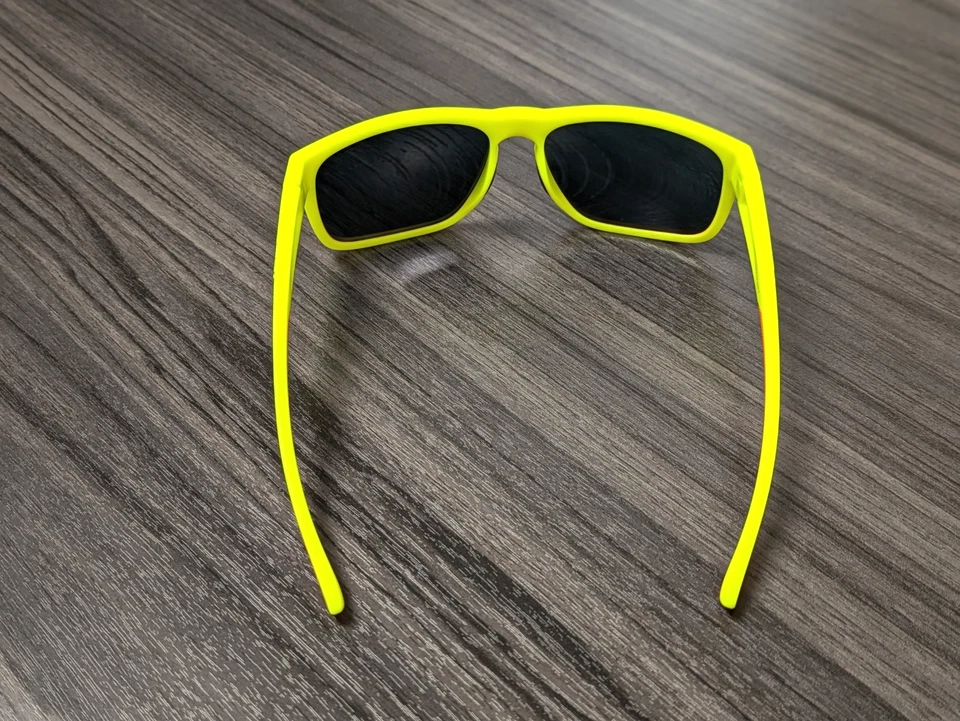 Tifosi Swick Sunglasses Neon Yellow/Orange, Smoke w/Red Mirror Lenses, #340 - Image 4 of 4