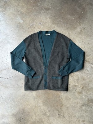 お*か様 vintage mohair cardigan 60s Vintage 60s 1960s Mohair Cardigan Sweater Men's Size M Green
