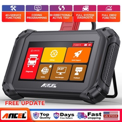 ANCEL V5 HD Heavy Duty Truck Diagnostic Tool OBD2 All System Scanner DPF Regen