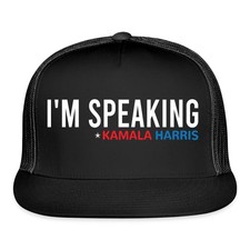 Kamala Harris 2024 I'm Speaking (Red, White, Blue) Trucker Hat
