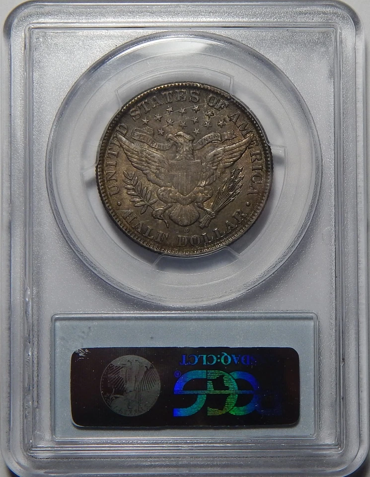 1907-O PCGS/CAC AU58 BARBER HALF DOLLAR - Image 4 of 4