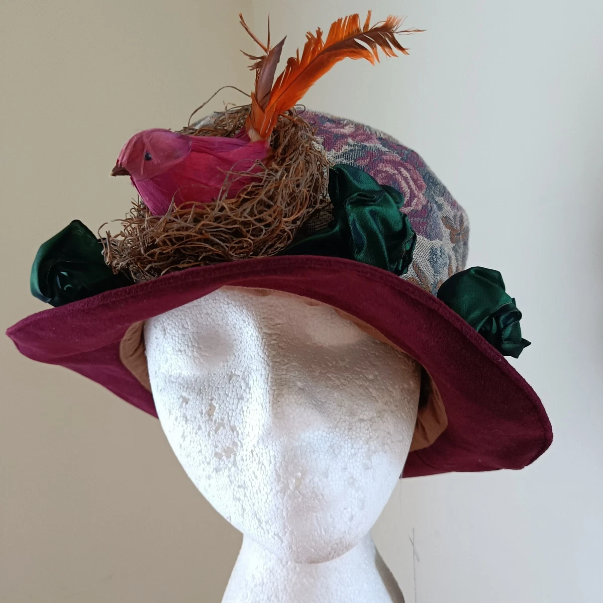 Bucket Velvet Vintage Hats for Women for sale | eBay display picture 1