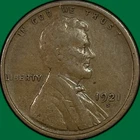 1921-S Lincoln Wheat Cent Very Fine VF Coin #40017