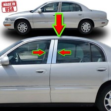 Chrome Pillar Trim For Buick Park Avenue 97-05 4pc Set Door Cover Mirrored Post
