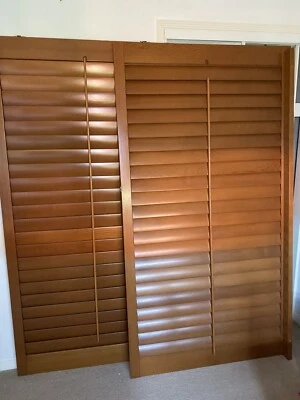 2 Plantation Shutter Panels Curtains Blinds Gumtree Australia