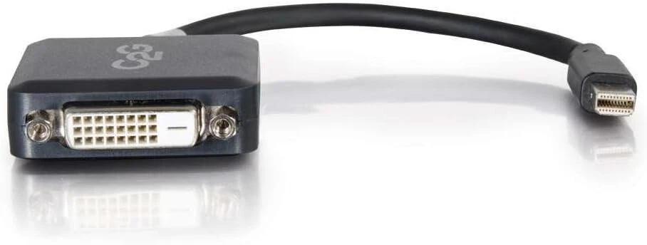 C2G 20CM Mini DisplayPort Male to DVI-D Single Link Female Adapter Black,Full HD - Image 2 of 3