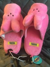 PEEPS EASTER GIRLS KIDS SLIPPERS SIZE MEDIUM 1/2 - BRAND NEW WITH TAGS