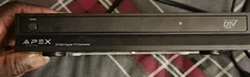 Apex Digital TV Black Mod# DT502 Digital DTV Tuner Converter Box- Used, working.