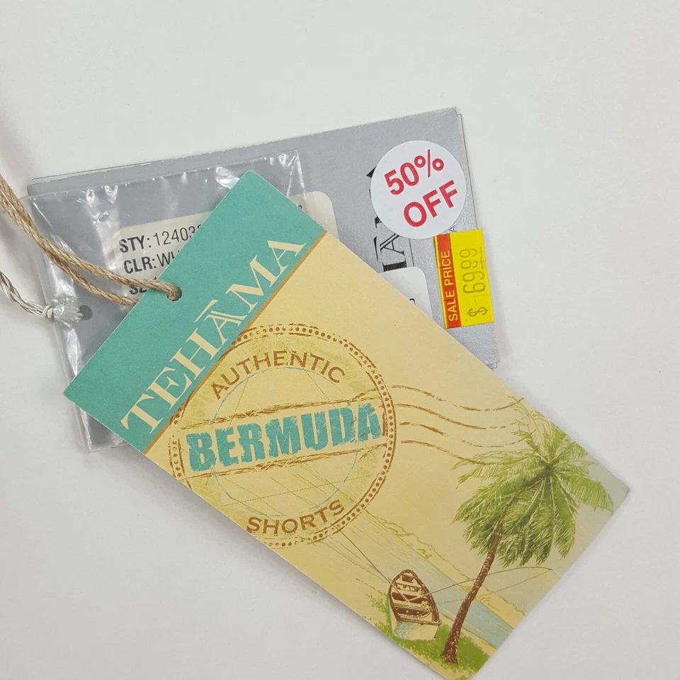 Tehama Striped Bermuda Women's Size 14 Preppy Golf Tennis Outdoor Shorts Casual - Изображение 4 из 4