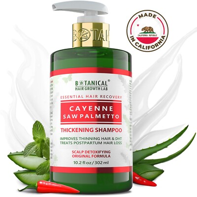 Hair Growth Cayenne Saw Palmetto Scalp Stimulating Botanical Shampoo