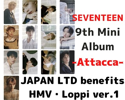SEVENTEEN Attacca HMV Loppi JAPAN benefits Official Photo card Op