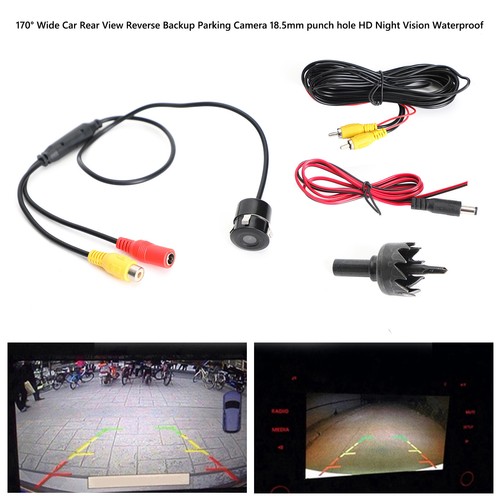 Punch Reverse Led Camera 170°Wide Car Rear View Reverse Camera 18.5mm Punch Hole HD Night View ...