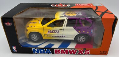 Los Angeles Lakers BMW X5 Fleer Collectables 1:24 Scale Diecast