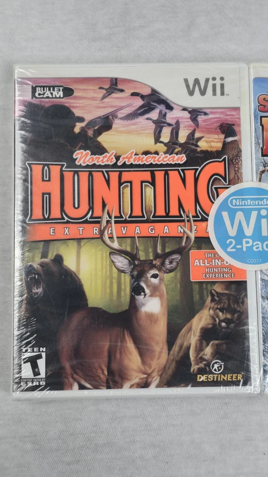 North American Hunting Extravaganza 2 Sega Bass Fishing Nintendo Wii 2 Pack NEW - Image 2 of 4