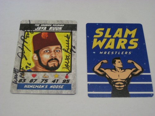 WWE HALL OF FAME JONNY RODZ JAVA RUUK VERY RARE SIGNED AUTOGRAPH CARD W ...