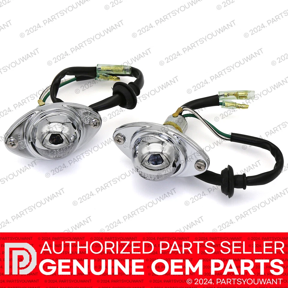 GENUINE Toyota 1979-1984 Land Cruiser BJ40 FJ40 OEM Rear License Plate Light SET Foto 2 de 4