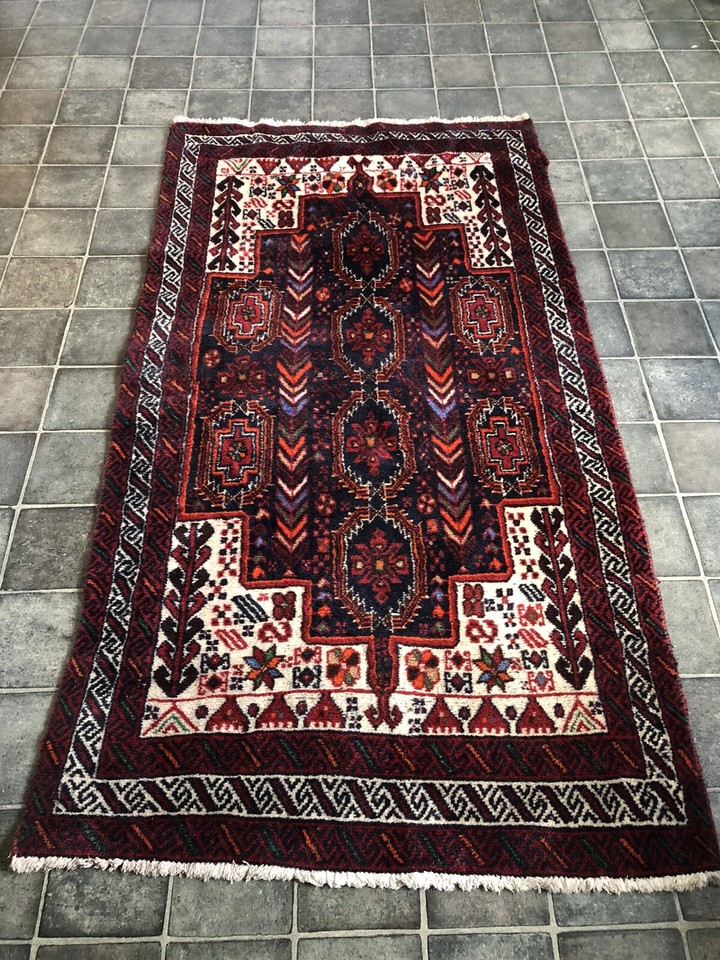 PERSAIN CARPET RUG Oriental living Room Vintage 177cm x 95cm eBay