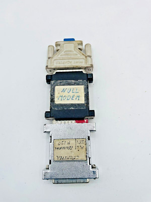Null Modem Adapter RS-232 to 25-Pin D-Sub Connector for Direct Serial Connection