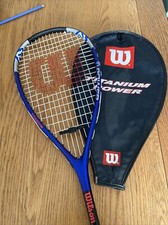 Wilson Titanium Power Squash racket used,great condition with cover