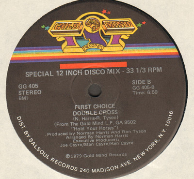 FIRST CHOICE - Double Cross - 1979 Gold Mind Records USA - GG-405